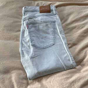 Levi’s Mile High Supper Skinny Light Wash Jeans